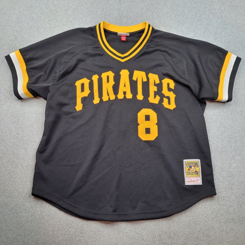 Willie Stargell Pirates Mitchell & Ness Jersey Mens 2XL Black 1982 Mesh MLB